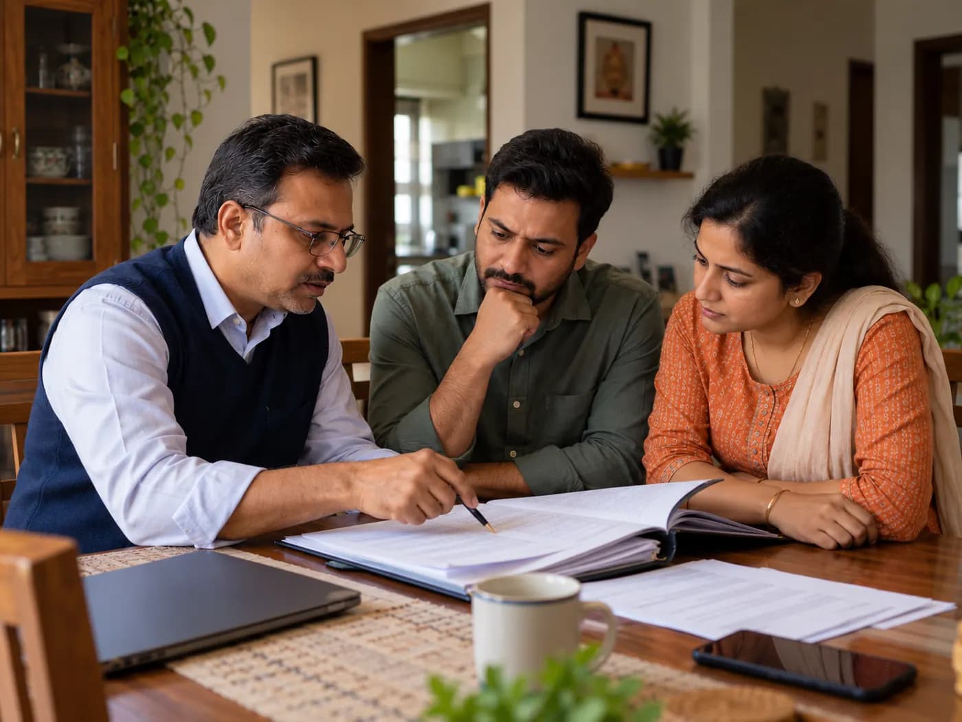 Borrower checking documents for signs of loan settlement fraud