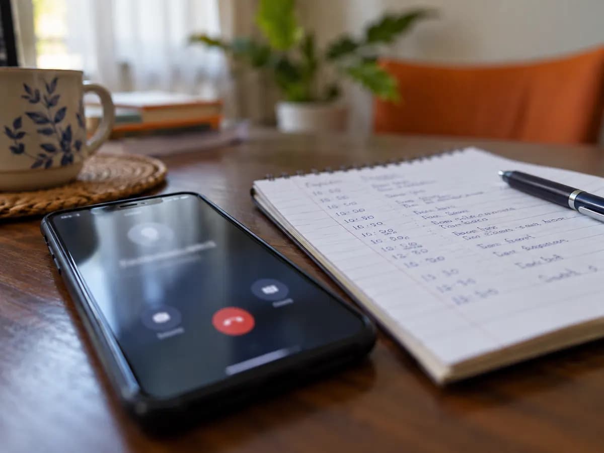 Call log saved as evidence for a loan app harassment complaint