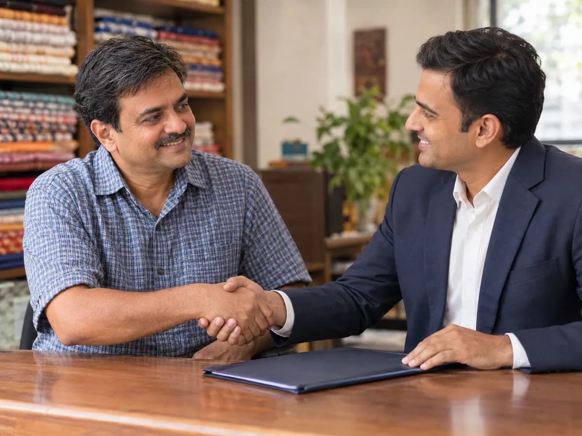 MSME owner relieved after business loan settlement with a legal expert
