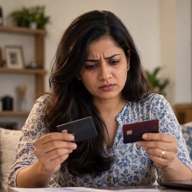 Borrower worried about growing credit card dues