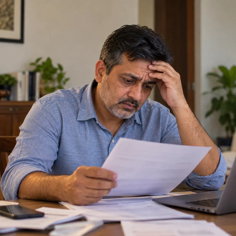 Legal expert reviewing NBFC loan charges with a borrower for NBFC loan settlement