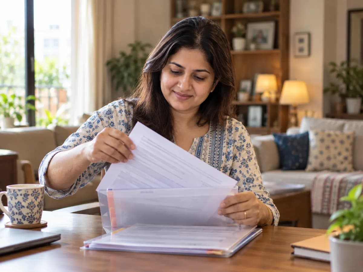 Borrower filing her NBFC loan settlement letter with relief