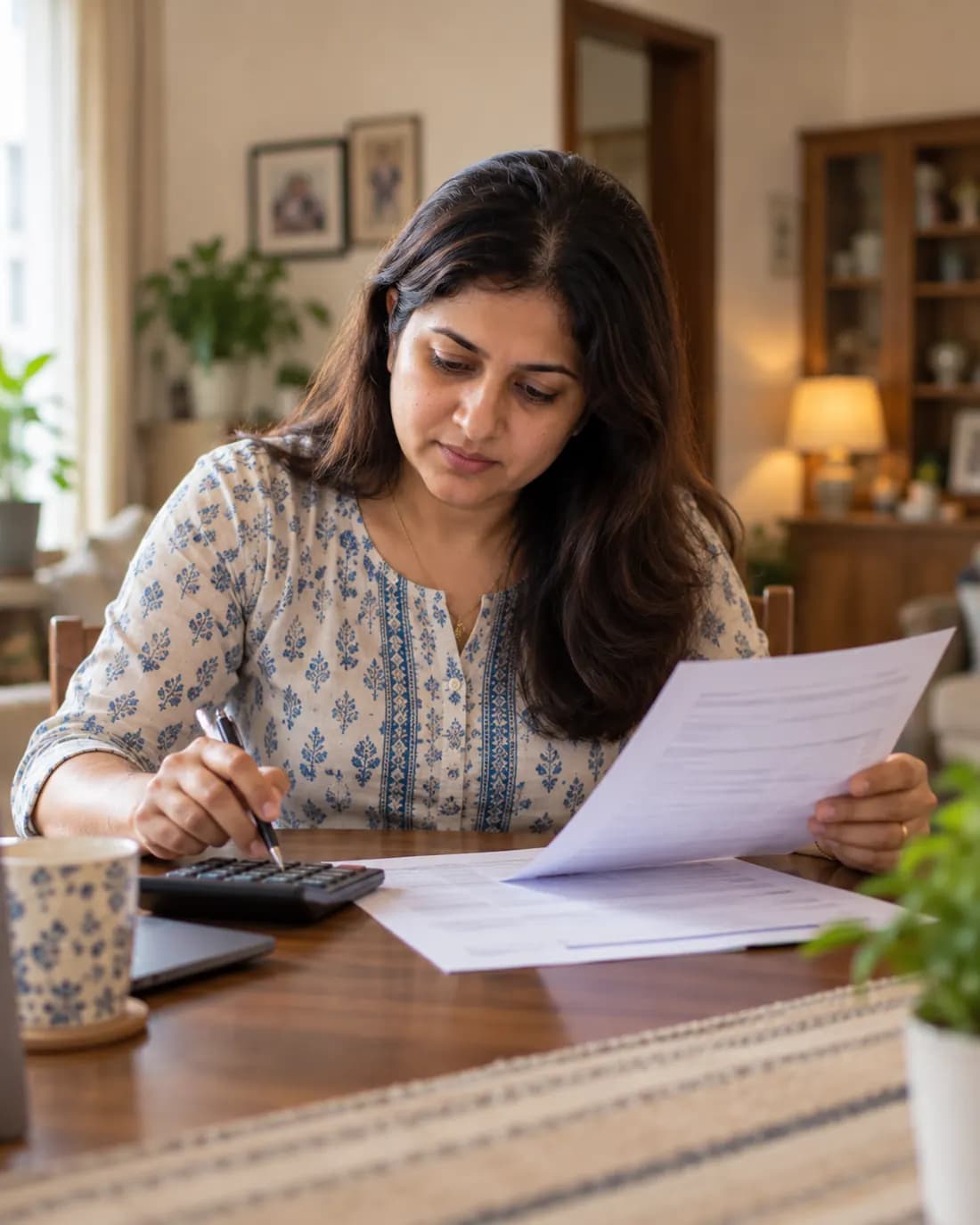 Borrower comparing NBFC loan statement and sanction letter before settlement