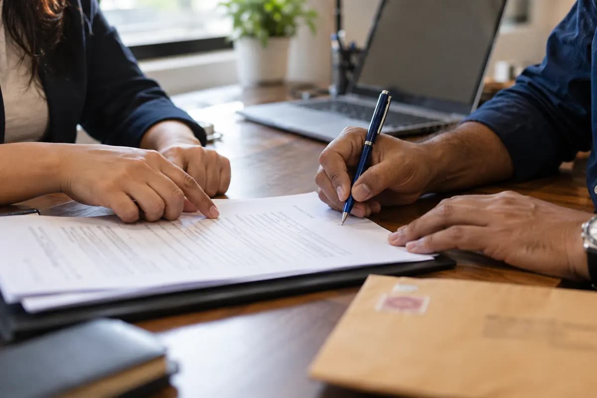 Signing a written One-Time Settlement letter